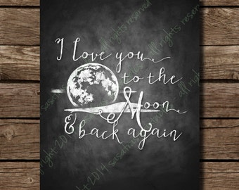 Moon and back again | Etsy