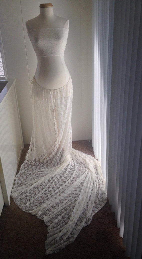 Cream Lace Maternity Gown Maxi gown Maternity by BoutiqueByAgnes