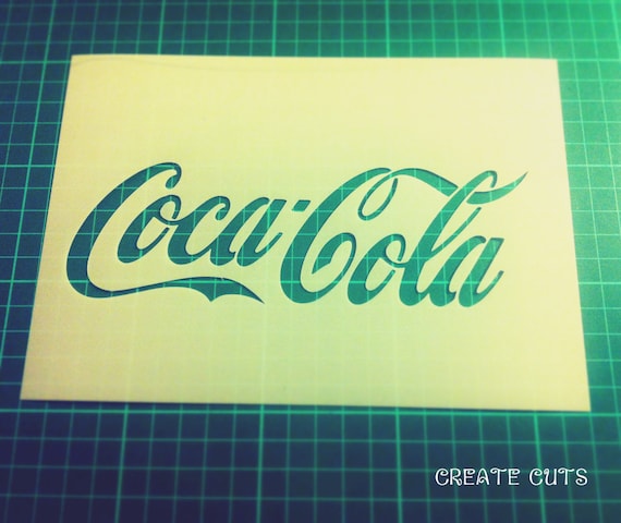 Coca Cola reusable STENCIL for home wall interior par CreateCuts