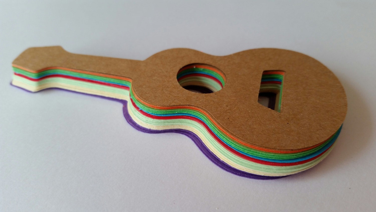 Scrap Booking Guitar Die Cut Outs by NightOwlEngravingLLC on Etsy