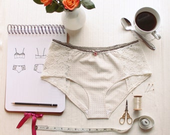Lingerie Panties Sewing Pattern Ohhh Lulu 1302 Grace Hipster Panties