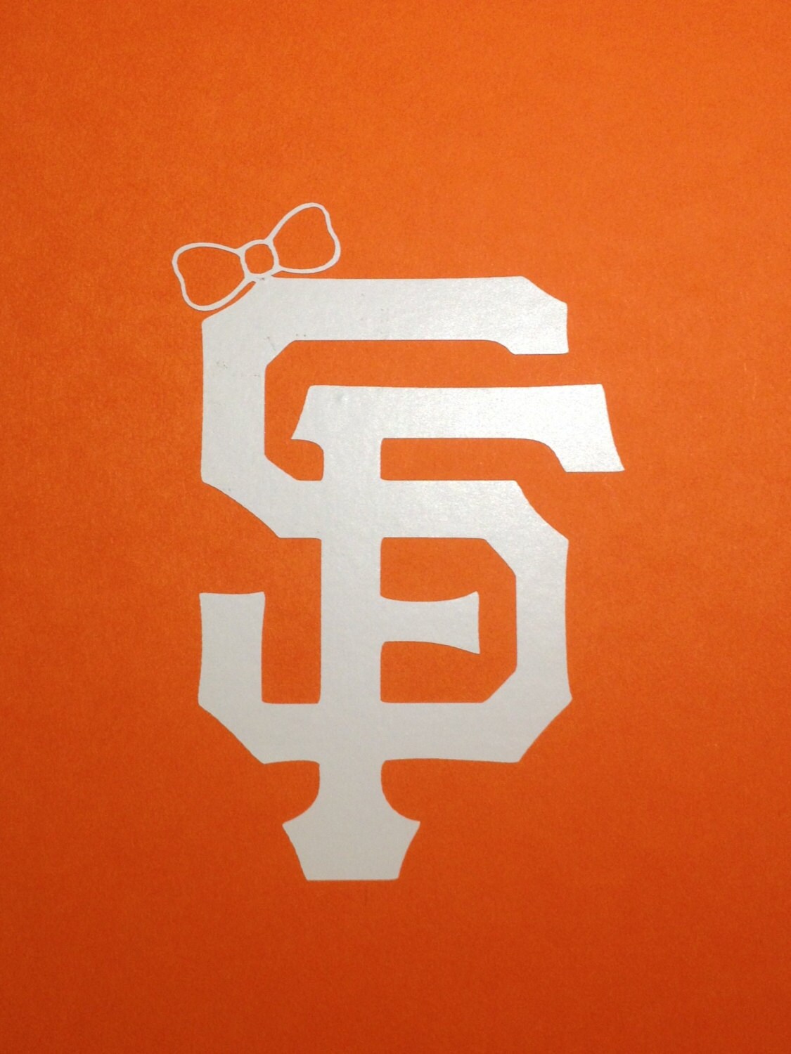 San Francisco Giants SF Logo with bow Small Medium Bumper