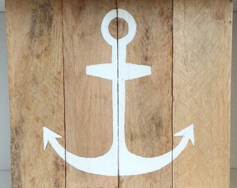 Anchor Painting On Wood