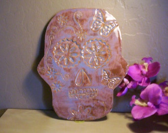 Ceramic Sugar Skull/ Calavera/ Day of the Dead