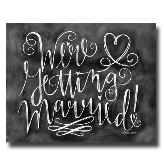 Items similar to Wedding Announcement, We're Getting Married