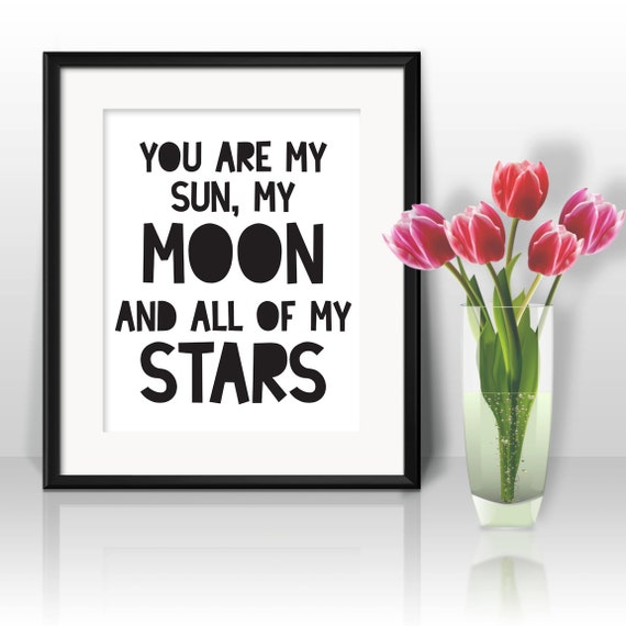 Download Items similar to you are my sun my moon and all of my ...