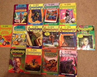 24 Goosebumps Book lot Stine Chapter Books Horrorland +2 Dvd Lot 24 Goosebumps Book lot Stine Chapter Books Horrorland +2 Dvd Lot