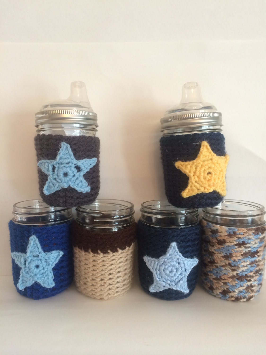 Mason Jar Sippy Cup Mason Jar Sippy Cup with cozy by KissMasonJars