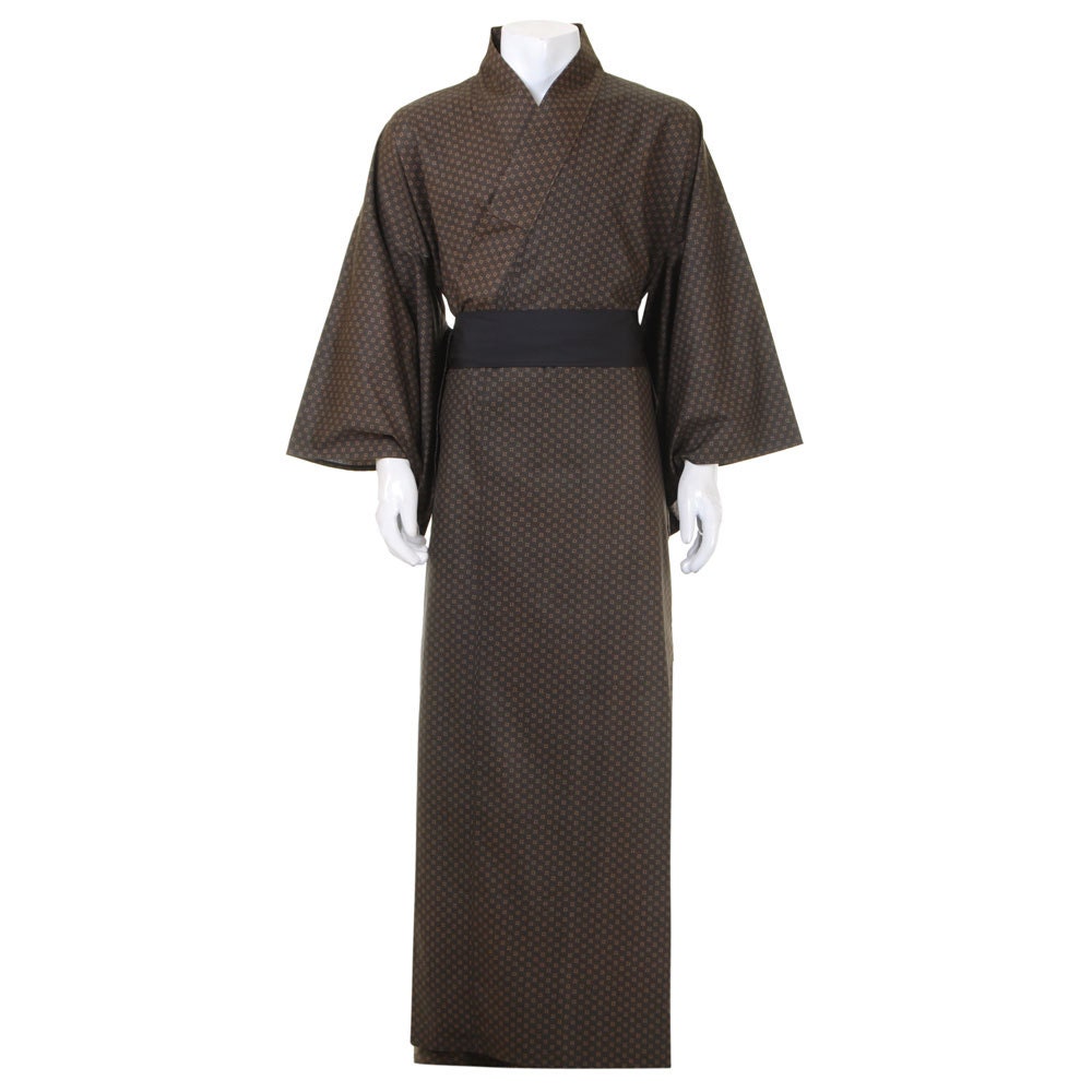 Japanese Men's Yukata Kimono Cotton One Size by