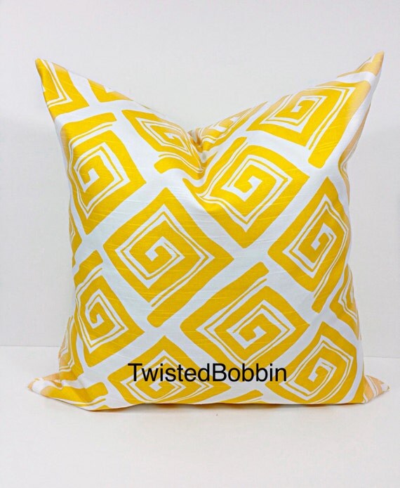 Corn yellow.swirl. pillow covers.yellow and white cover.Pillow