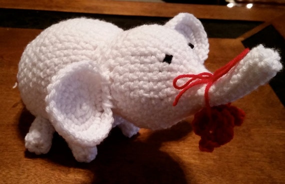 white elephant stuffed toy