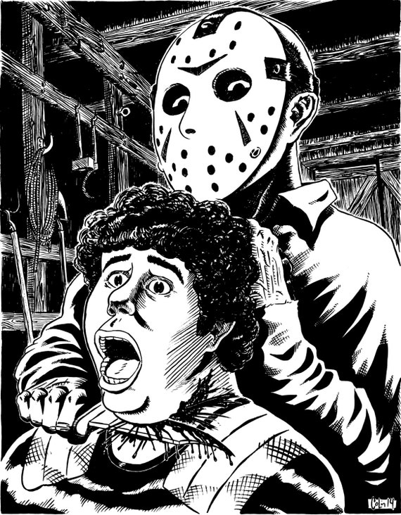 Jason Voorhees kills Shelly from Friday the by ...