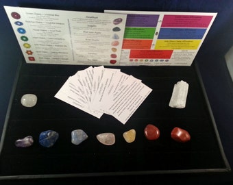 Chakra Stone Complete Set Healing Crystal Meditation / Yoga / Reiki / Energy Healing / Chakra Stone Healing