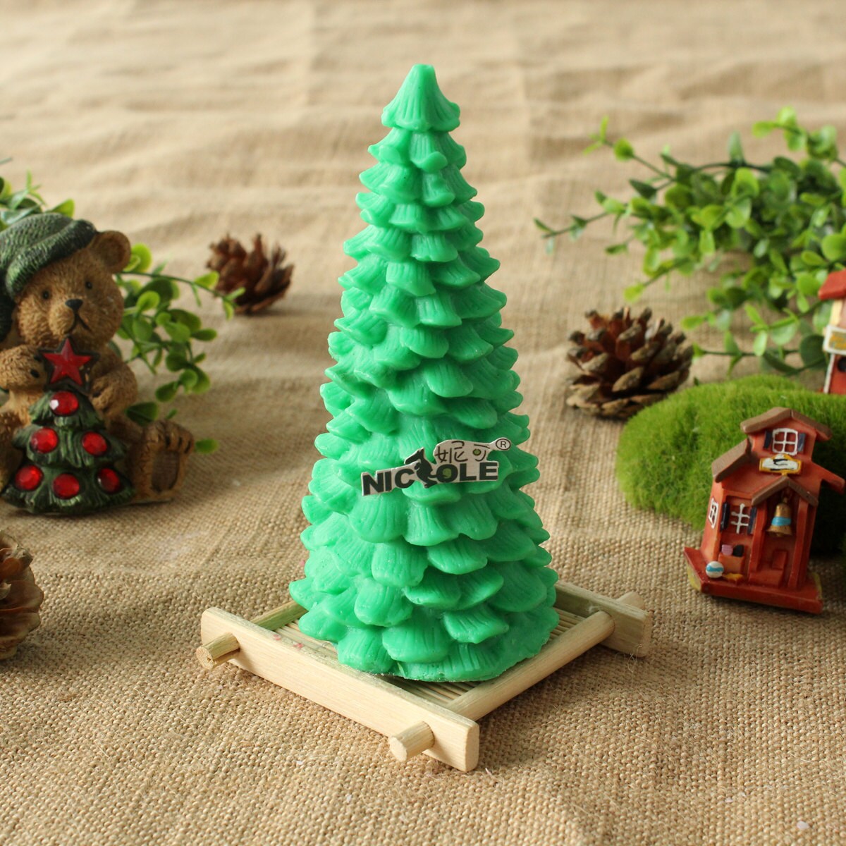 Christmas Tree Silicone candle mold Handmade soap mould resin molds decoration craft LZ0005