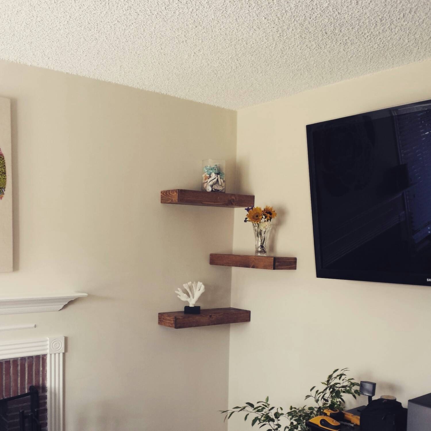 Rustic Floating Shelf by SalvageRepurposed on Etsy