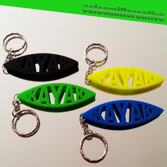 Kayak Keychains watersport canoe paddle kayak assorted