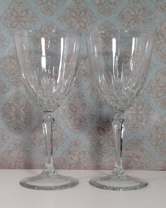 Luminarc Crystal Stemware 6 Wine Glasses S2 By Southernpearlz 