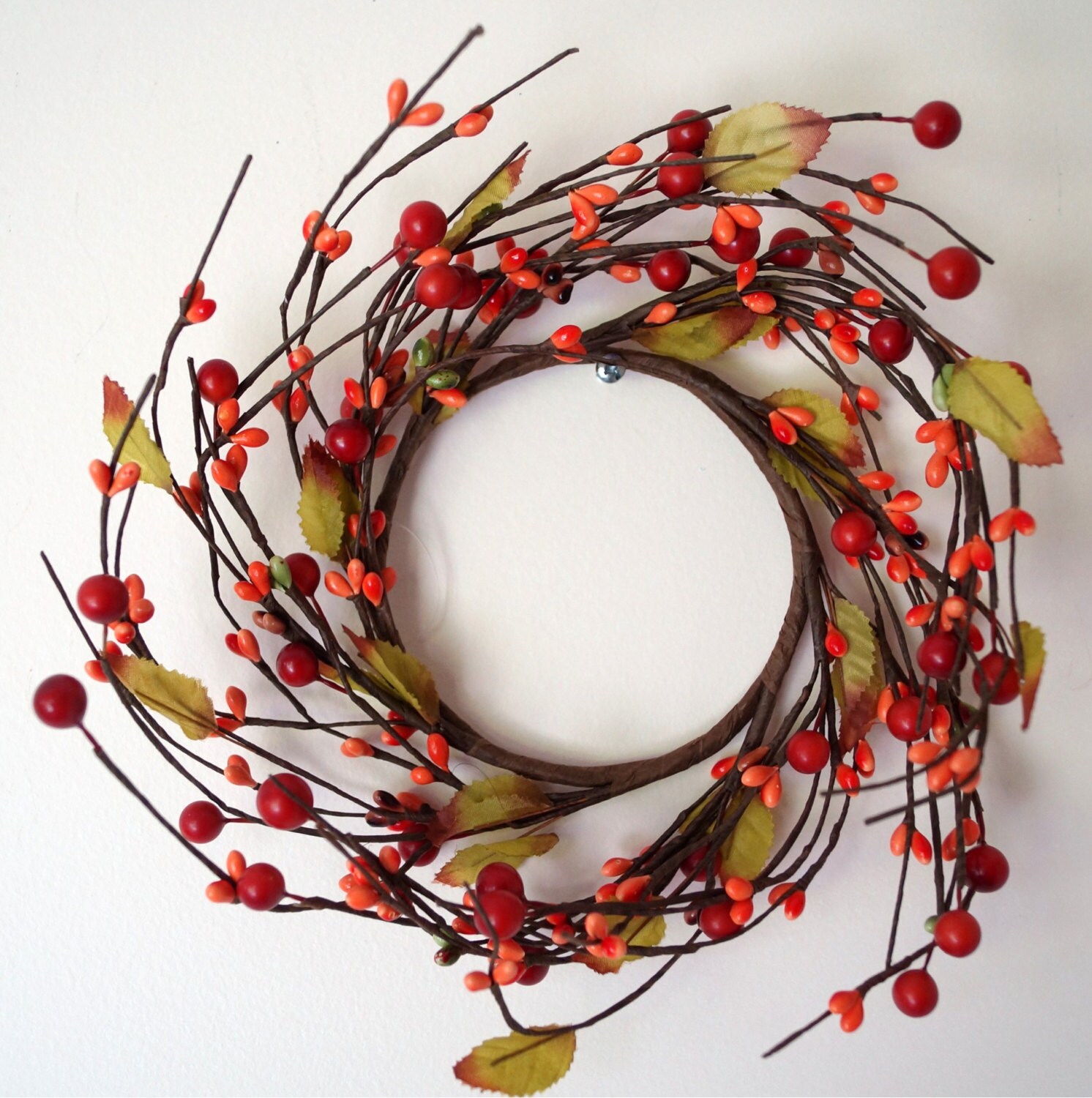 fall wreath autumn wreath orange berry candle ring by fall wreath autumn wreath orange berry candle ring by