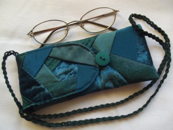 Ladies eyeglass soft case purse fabric eyeglasses by BagsbyIrena