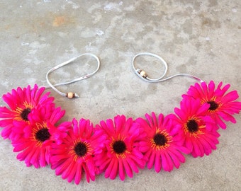3 Piece Girls Daisies Top, Bottoms & Headband