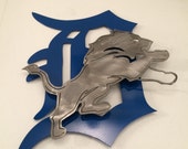 Detroit lions 2D wall art, metal sign, custom