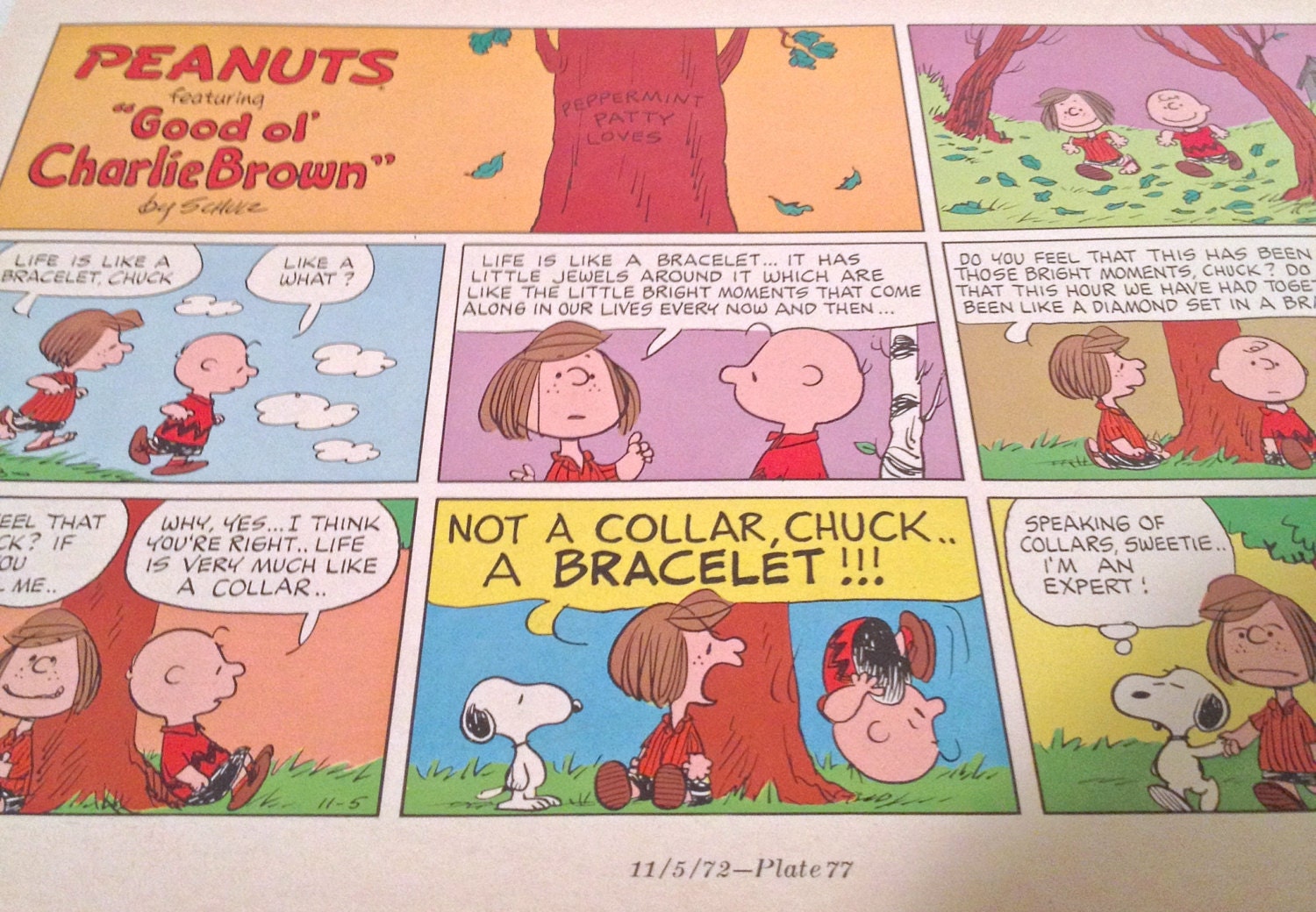 Peppermint Patty Special Moments Charlie Brown Peanuts Comic