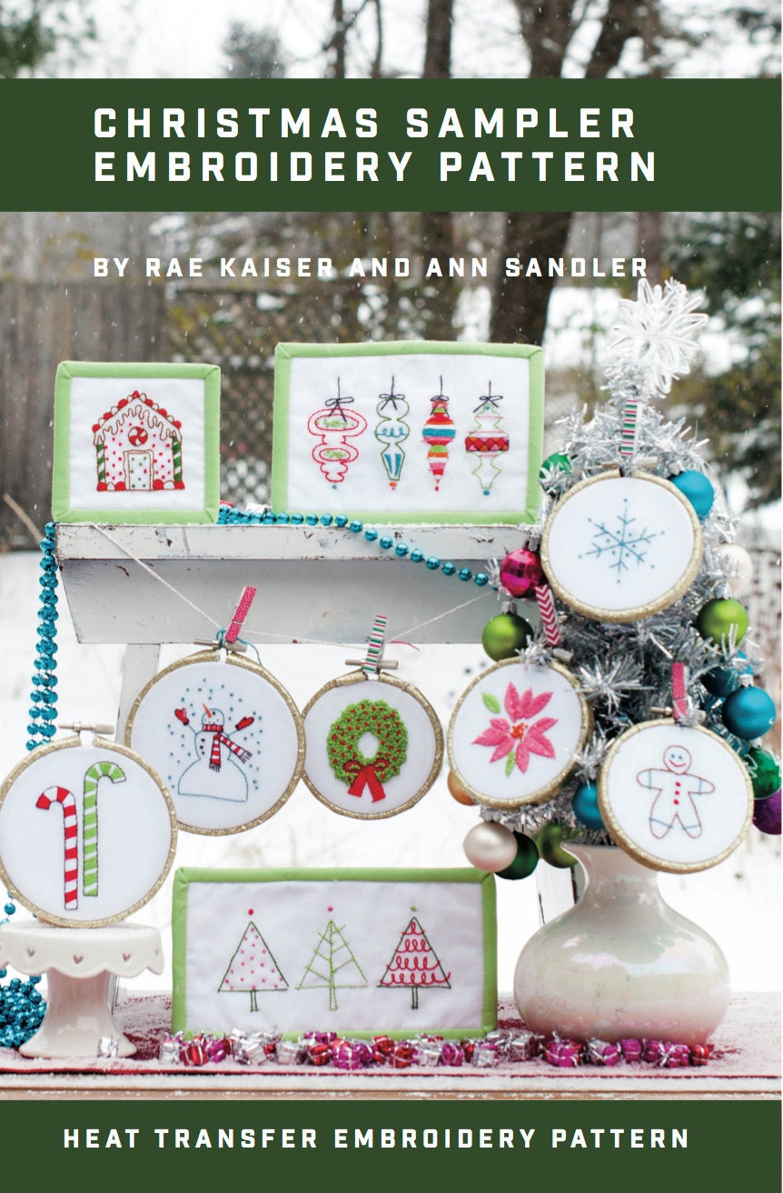 Christmas Sampler Hand Embroidery Pattern And Finca Floss