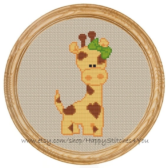Cross Stitch Pattern PDF giraffe DD0006