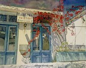 Greek Market watercolor print. Greece painting. Romantic decor. Greek decor. Greece Picture. Greece artwork. Watercolor floral. Greek Market watercolor print. Greece painting. Romantic decor. Greek decor. Greece Picture. Greece artwork. Watercolor floral.