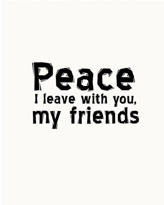 peace i leave with you