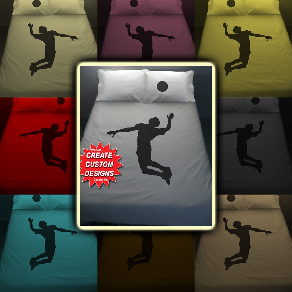 Sport Volleyball Bedding Duvet Cover Queen King Twin Size