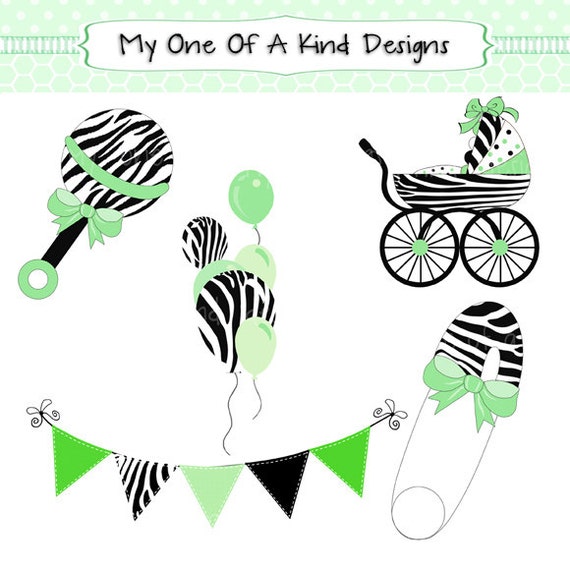 zebra baby shower clip art - photo #16