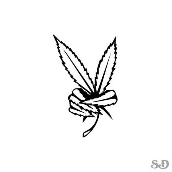 308 Peace Love Weed Svg Free SVG PNG EPS DXF File