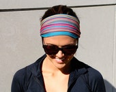 Stripe Headband - comfortable,soft, jersey knit material, wear it wide or narrow!
