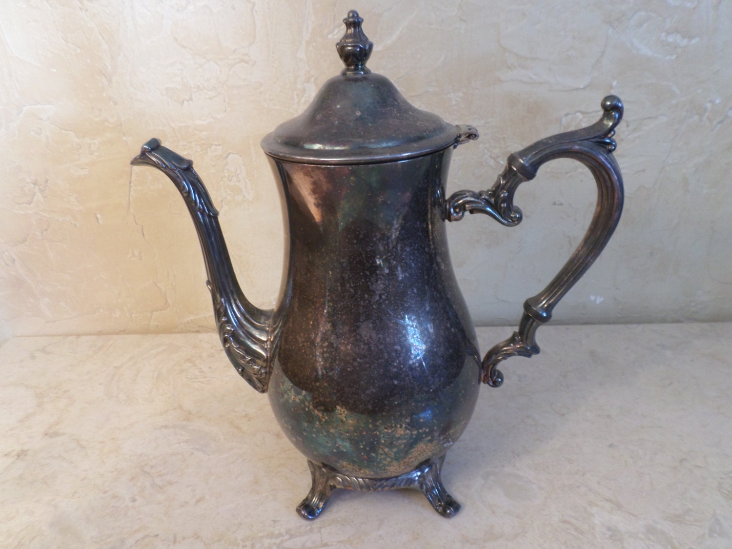 Sale Vintage Silver Plated Tea Pot Coffee Pot Wm Rogers 800