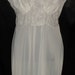 Vintage S Luxite Fancy White Nylon Full Slip