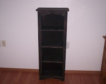 Large Chimney Bookcase, Tall Wood Cabinet