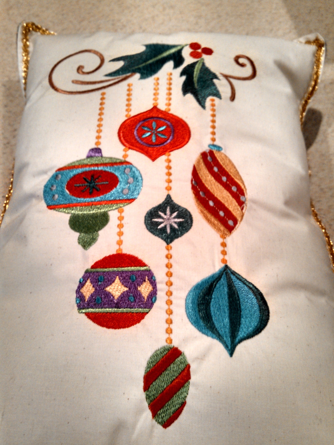 Christmas ornament pillow