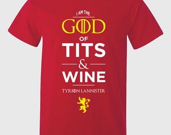 i am the god of tits and wine shirt