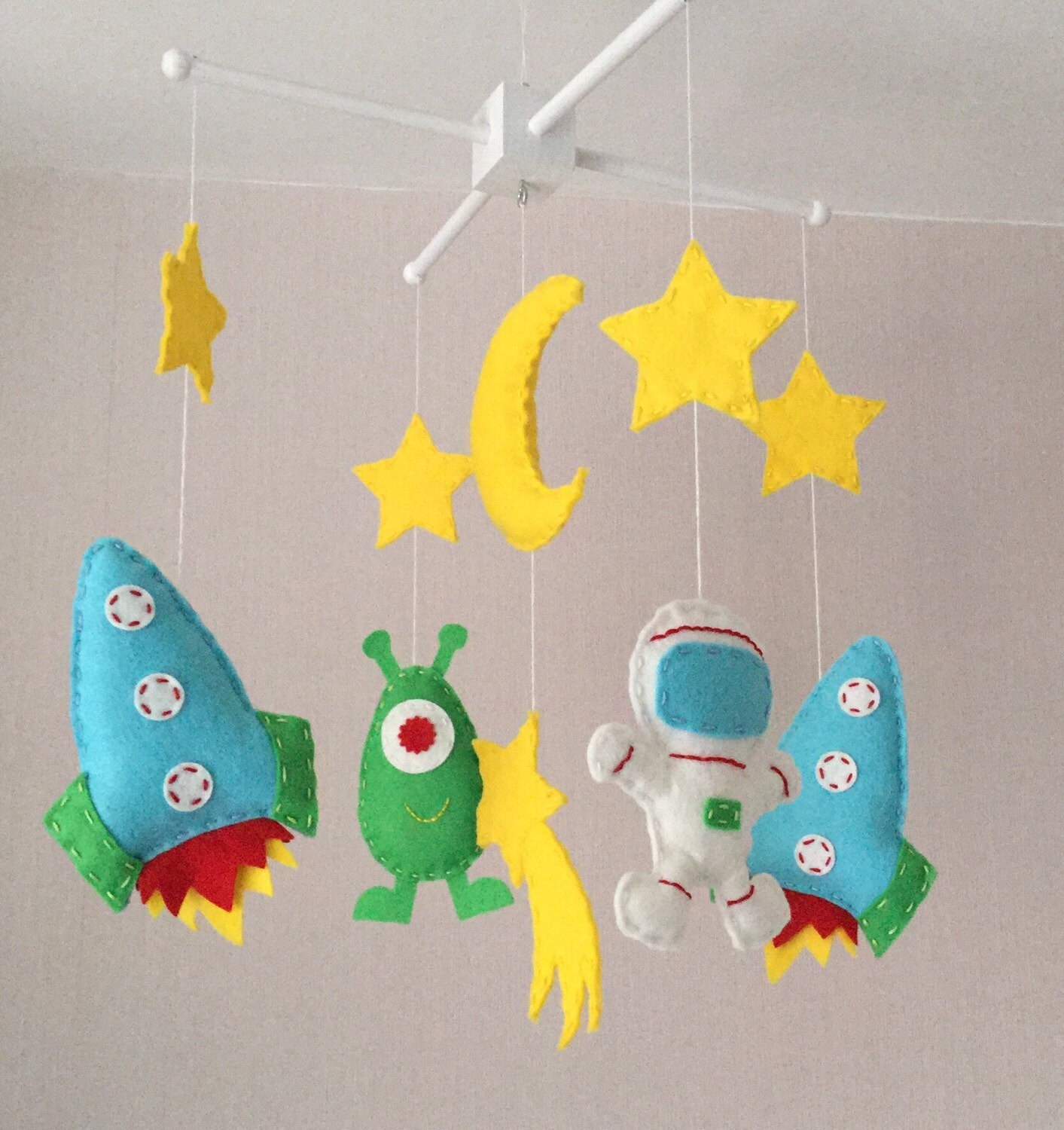 Space Mobile Baby Mobile Baby boy crib mobile Cot Mobile