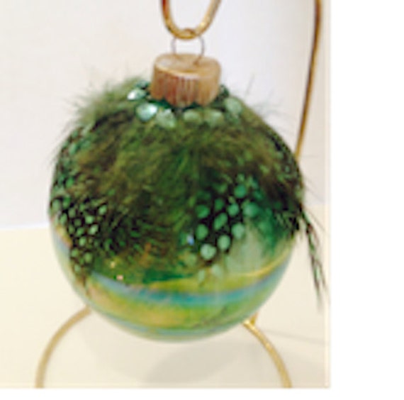 swirl christmas ornament green painted by suesuestreasures swirl christmas ornament green painted by suesuestreasures