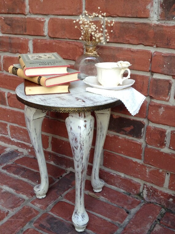 Items Similar To Shabby Chic Stool On Etsy   Il 570xN.698994189 5b07 