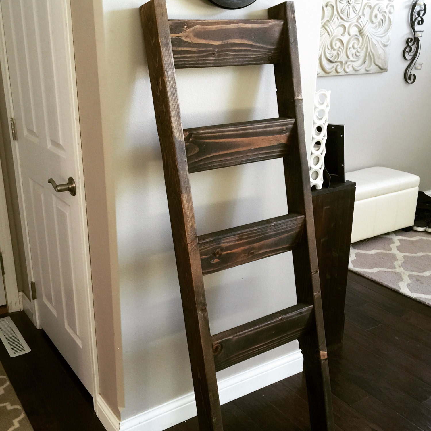 Blanket Ladder by KaspersCutsomCrafts on Etsy