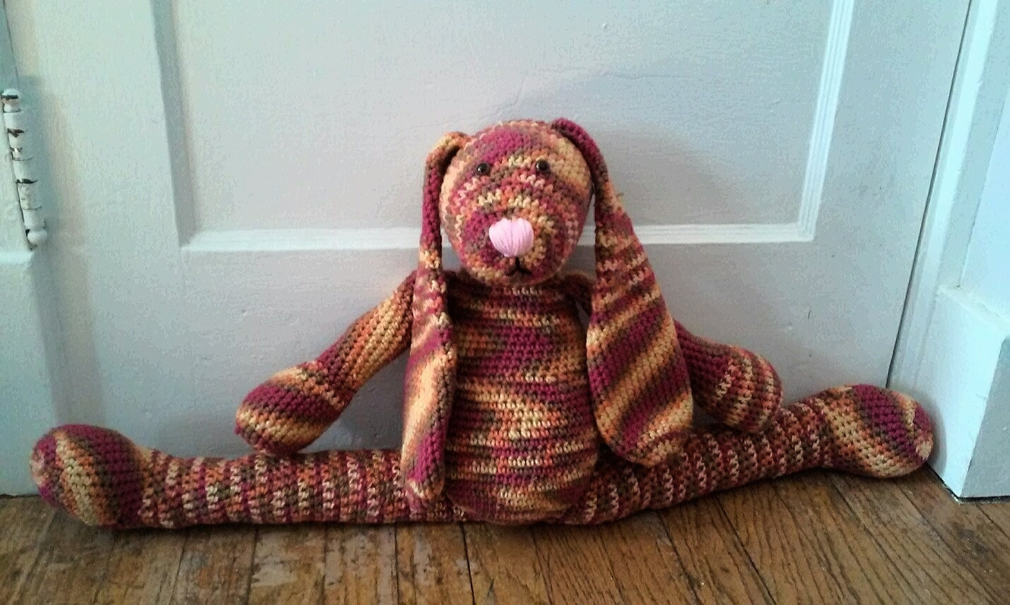 Cute door draft stopper door draft bunny rabbit stuffed by CGKhats