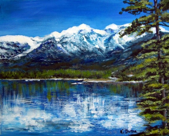 Lake Tahoe Painting Print
