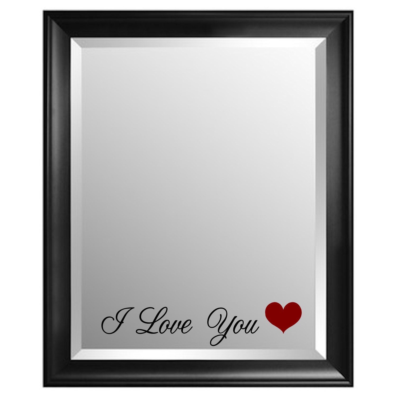 I Love You Mirror Decal 7568