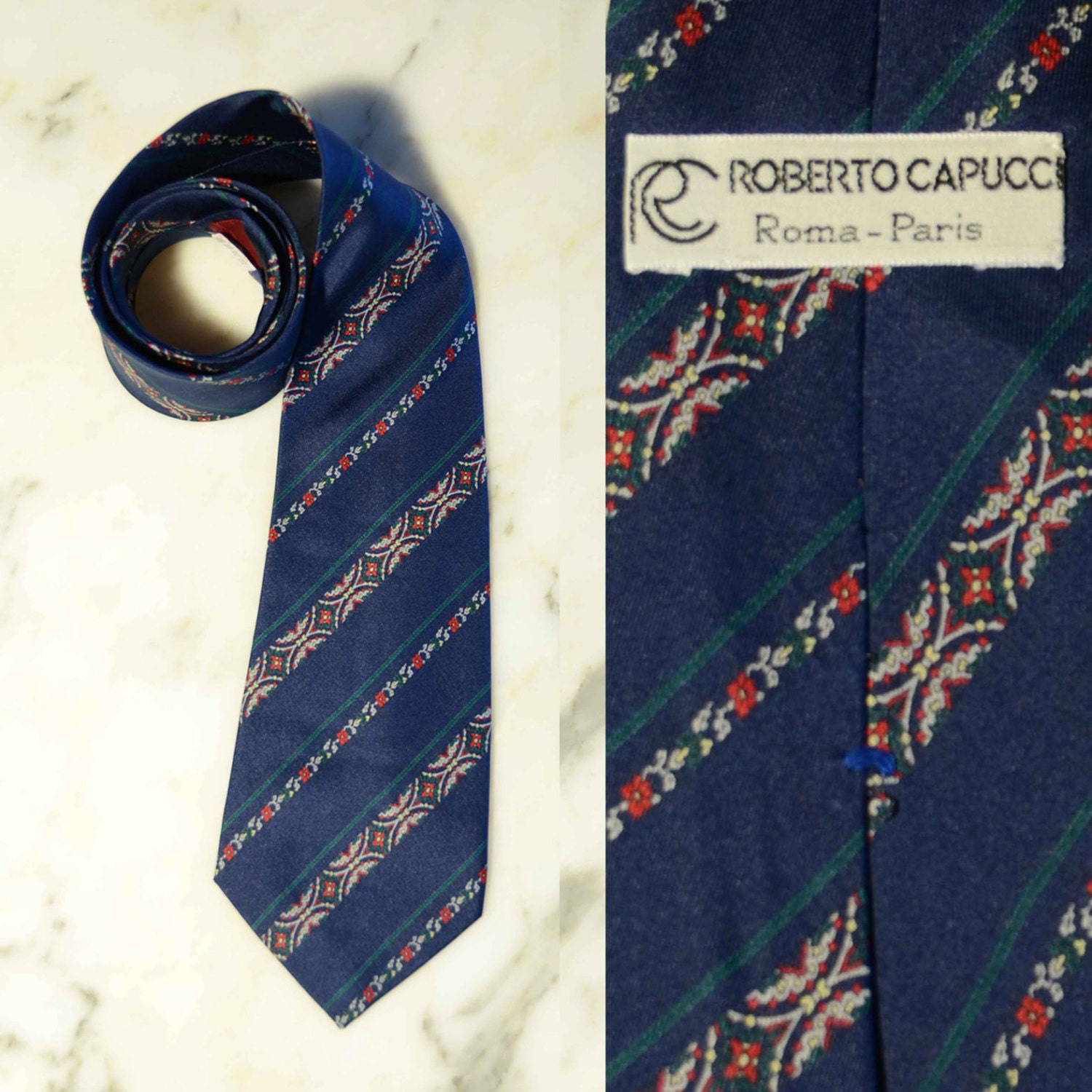 Roberto Capucci vintage nektie, made in italy in the 70’s. Vintage tie ...