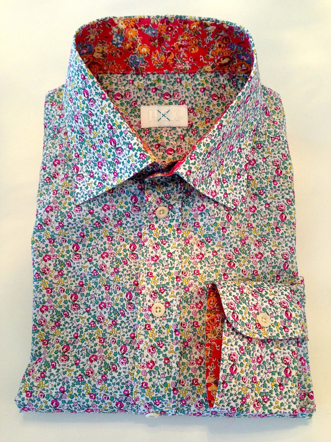Exclusive Men Shirt in famous Liberty of London fabric design