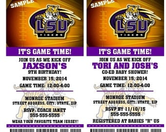 Lsu Birthday Invitations 5