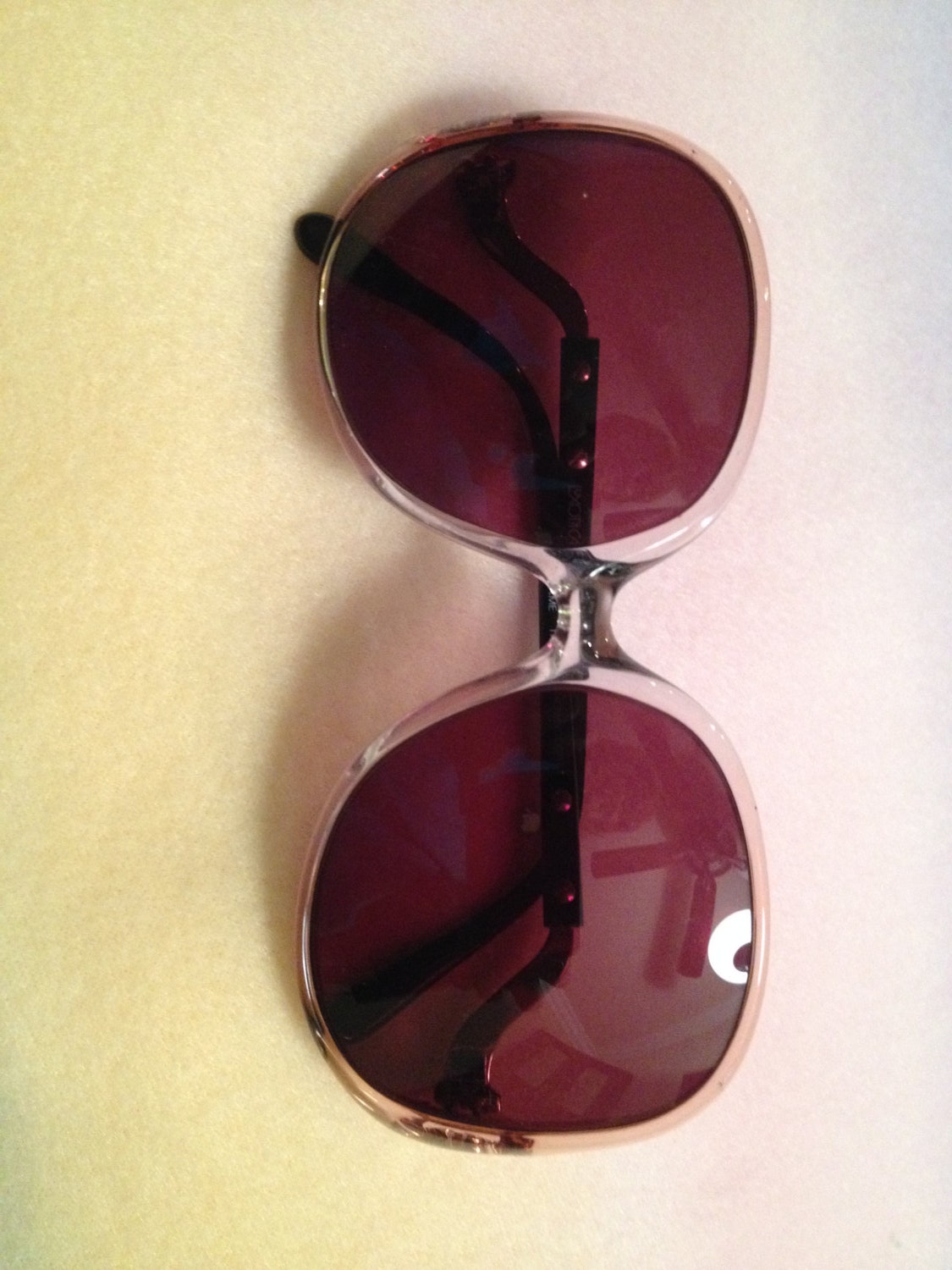 Luxottica, Deeda Vintage Italian Sunglasses, translucent BrownCognac